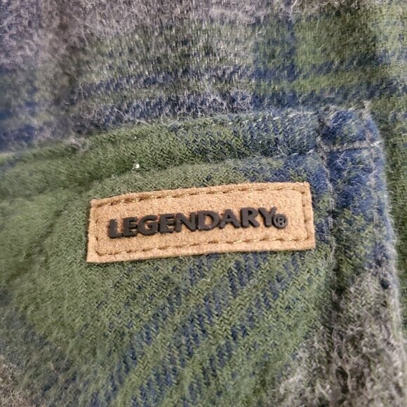 Legendary Whitetails Mens Archer Thermal Lined Flannel Shirt Jacket Size M Green - Picture 6 of 14